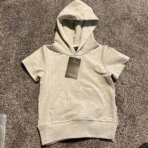 Little Bipsy Grey Short Sleeve Hoodie
